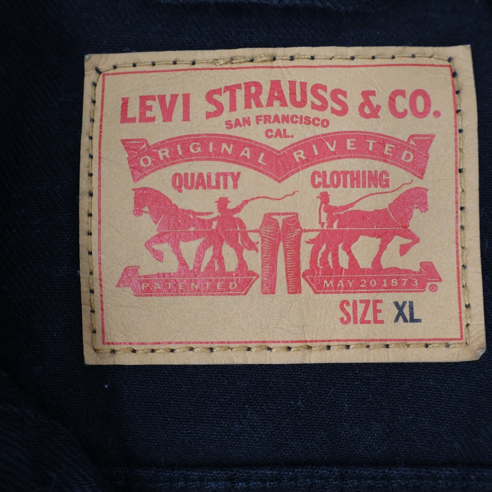 Levis Trucker Jacket Mens XL Black Denim Button Up 72334-3485 Classic Coat - Picture 5 of 14